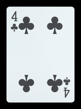 Playing cards - Four of clubs