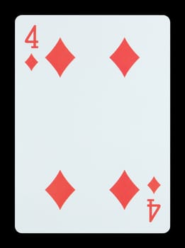 Playing cards - Four of diamonds