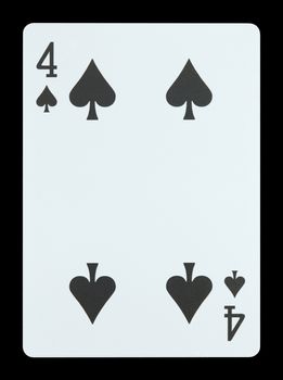 Playing cards - Four of spades