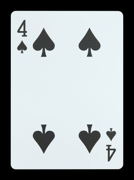 Playing cards - Four of spades