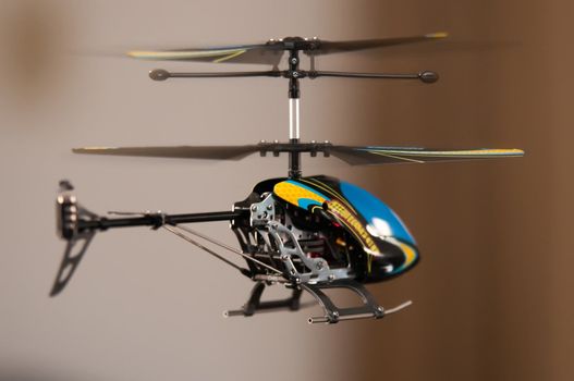 Flying RC helicopter indoors
