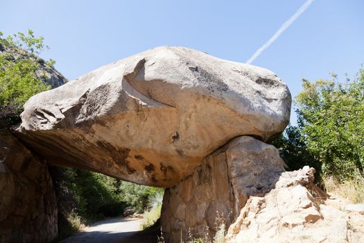 Tunnel Rock at Sequoia National Park, California.