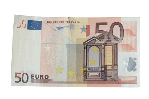 50 EURO isolated on white background