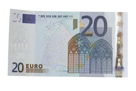 20 EURO isolated on white background
