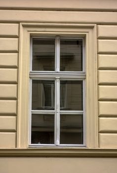 Window in an old building in Prague