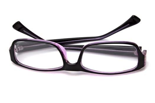 Beautiful glasses isolated on white background 
