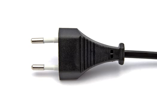 Electric plug isolated on the white background 
