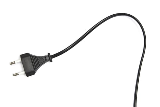 Electric plug isolated on the white background 
