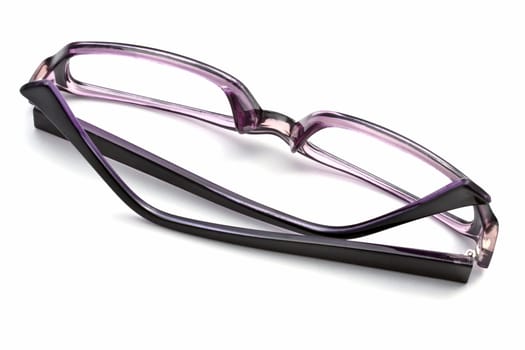 Beautiful glasses isolated on white background 
