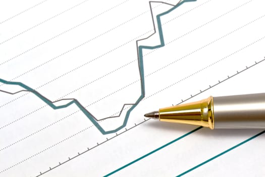 Background of business graph 
