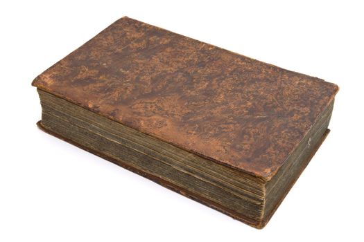 Old book isolated on white background 

