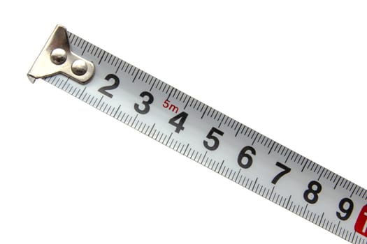 Tape measure isolated on white background 