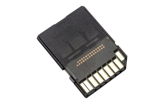SD cards isolated on white background 
