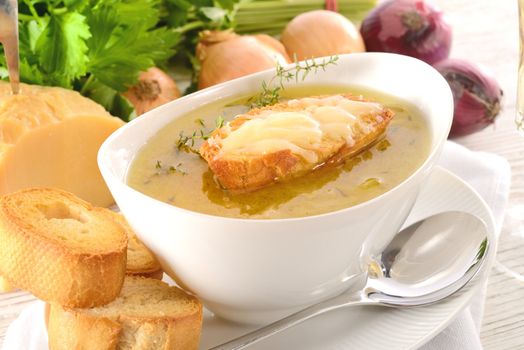 Paris onion soup