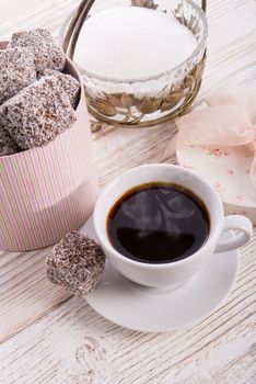 gingerbreads with chocolate  and coconut