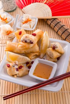 Sweet spring rolls