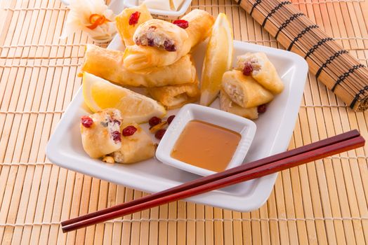 Sweet spring rolls