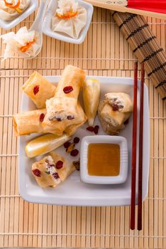 Sweet spring rolls