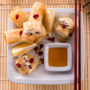 Sweet spring rolls