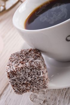 gingerbreads with chocolate  and coconut