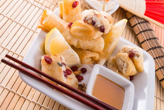 Sweet spring rolls