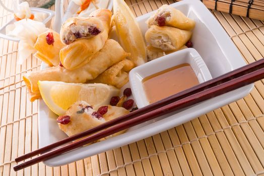 Sweet spring rolls