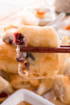 Sweet spring rolls