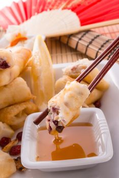 Sweet spring rolls