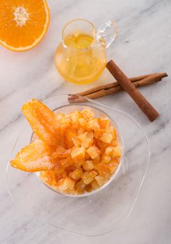 home-made  orange syrup