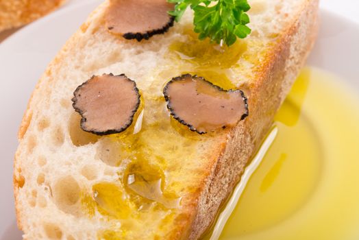 ciabatta with truffle and olive oil