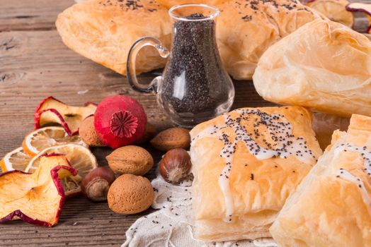 puff pastry with cinnamon sugar