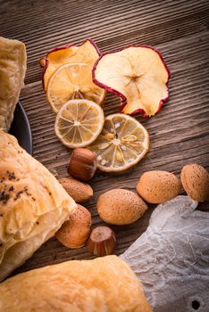 puff pastry with cinnamon sugar