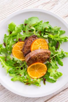 Liver with onion-orange sauce