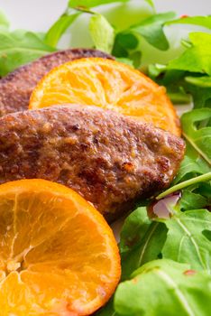 Liver with onion-orange sauce