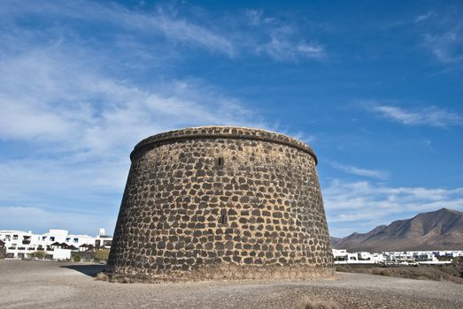 An Eighteenth Century fortress near Playa Blanca Lanzarote Canary Islands