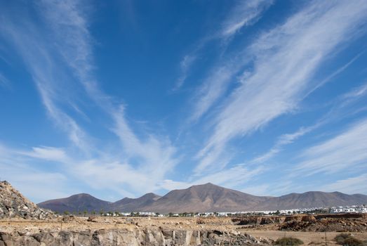 Extinct Volcanoes near Playa Blanca Lanzarote
