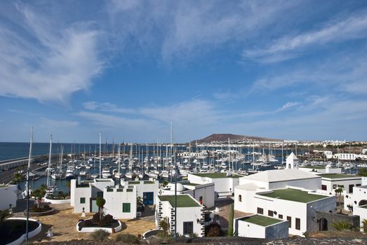 The Picturesque Houses and Harbour of Playa Blanca Lanzarote