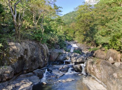 Nangrong waterfall in Nakhon Nayok, Thailand