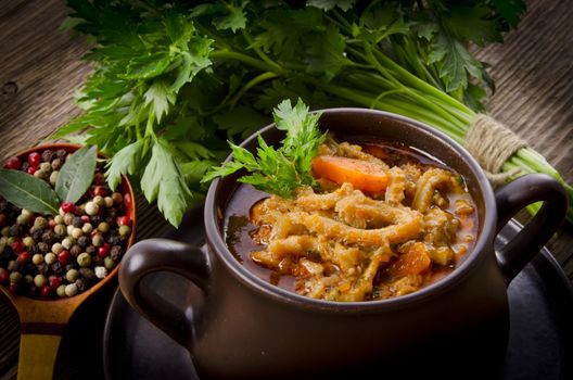 Traditional  tripe soup