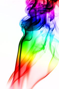 colored smoke abstract background close up