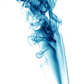 blue smoke abstract background close up