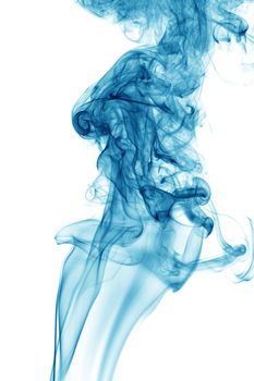 blue smoke abstract background close up