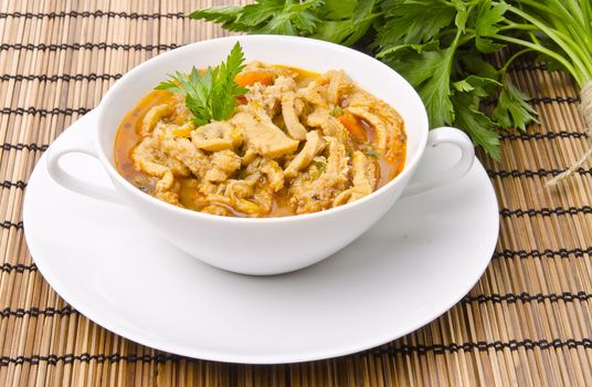 Traditional tripe soup