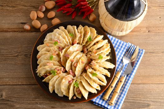 Pierogi.Polish  dish 