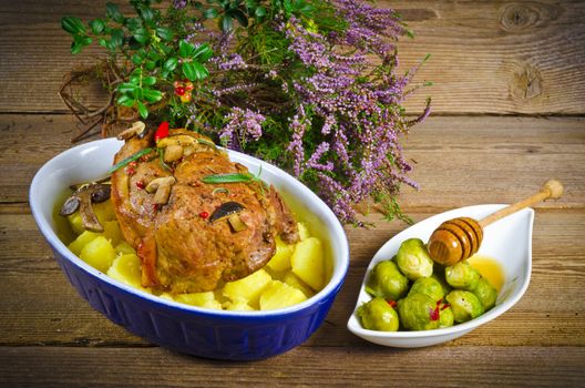 Brussels sprouts with honey