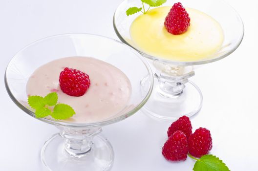 Pudding most often refers to a dessert, but it can also be a savory dish.