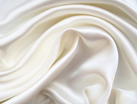 Smooth elegant white silk can use as background