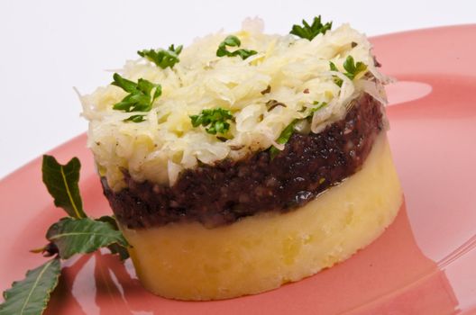 Krupniok traditional blood sausage in Polish cuisine