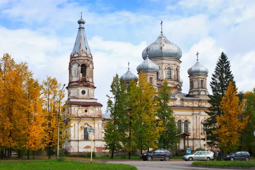 Stritennya Church of the Lord in the city of Vytegra. North Of Russia