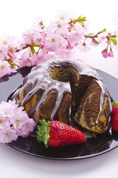 spring marble cakes